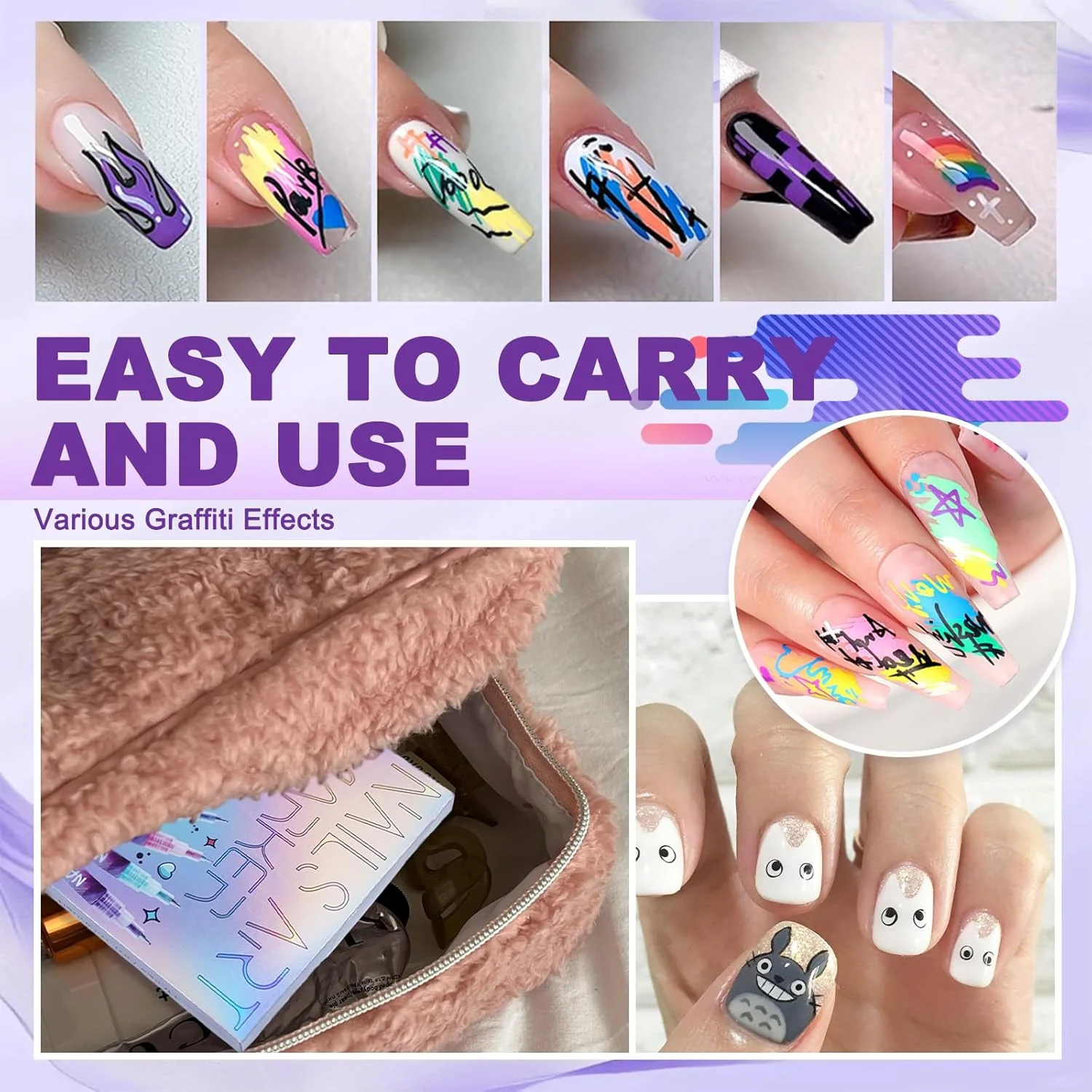 SakerplusĀ® Nail Art Pens Drawing Set - Image 7