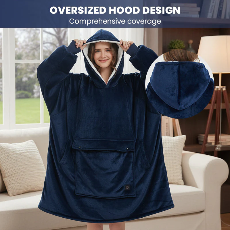 Sakerplus® Oversized Wearable Heated Blanket Hoodie - Image 10