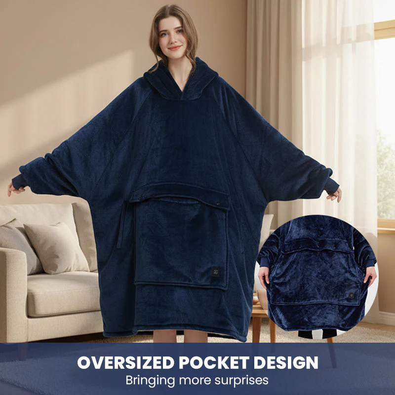Sakerplus® Oversized Wearable Heated Blanket Hoodie - Image 11