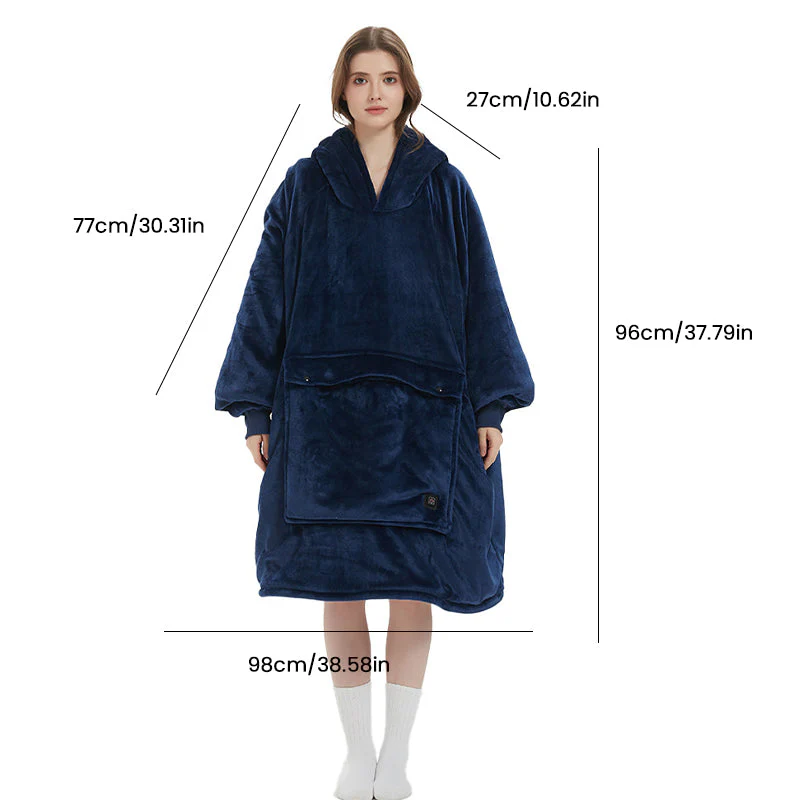 Sakerplus® Oversized Wearable Heated Blanket Hoodie - Image 16
