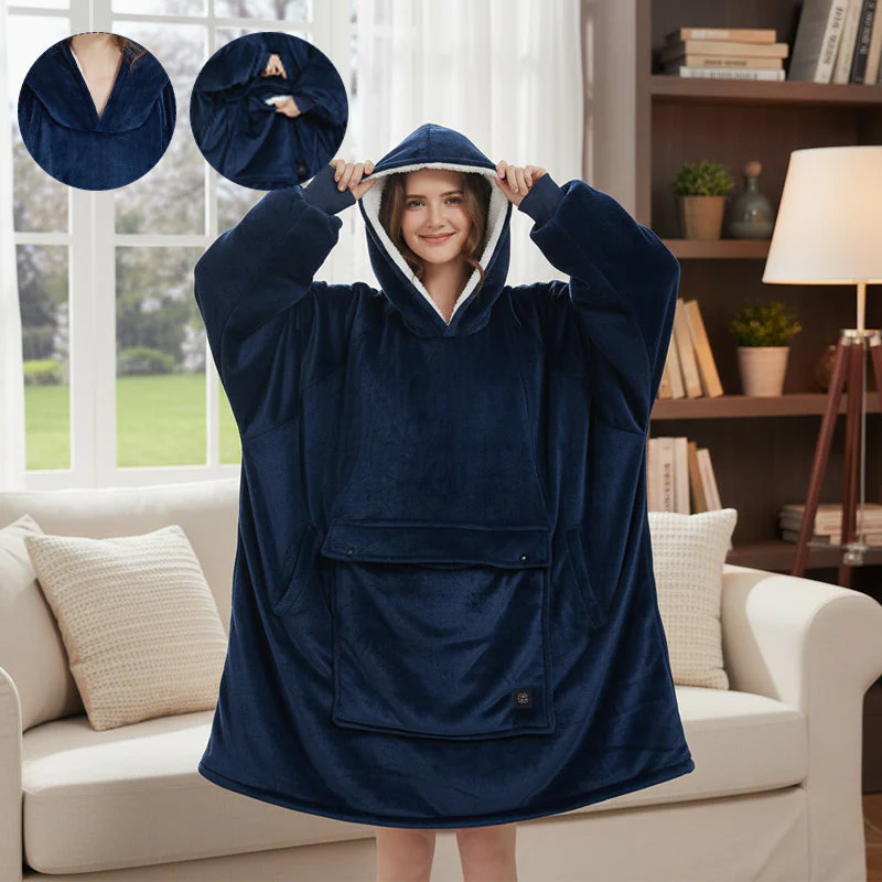 Sakerplus® Oversized Wearable Heated Blanket Hoodie - Image 3