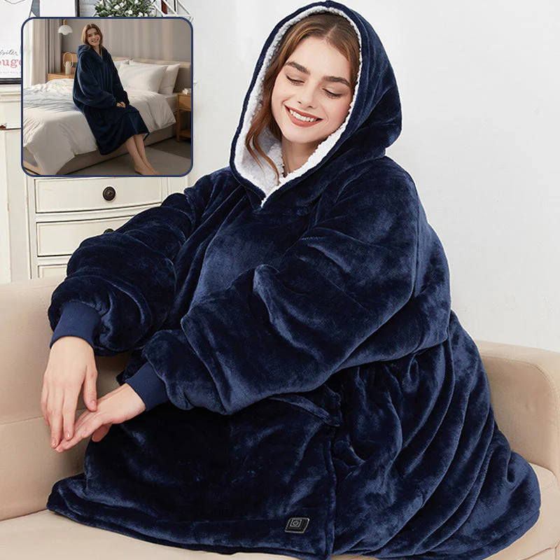 Sakerplus® Oversized Wearable Heated Blanket Hoodie - Image 7