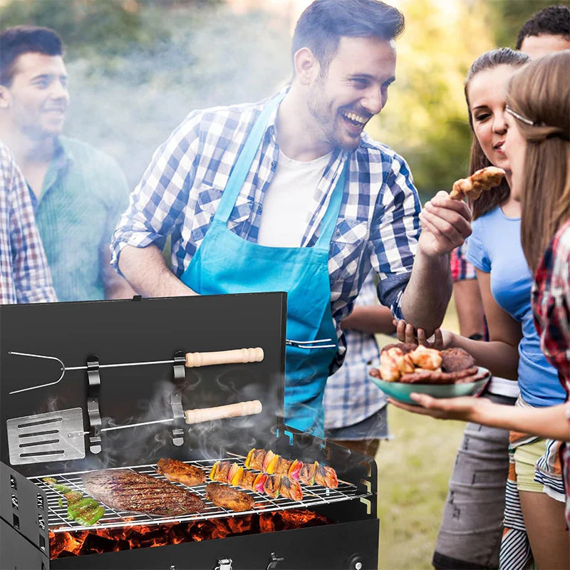 Sakerplus® Portable Foldable Charcoal BBQ Grill Kit - Image 5