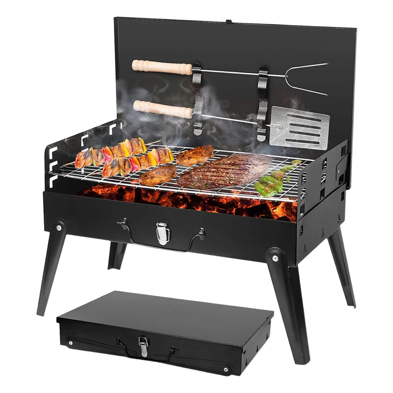 Sakerplus® Portable Foldable Charcoal BBQ Grill Kit - Image 7