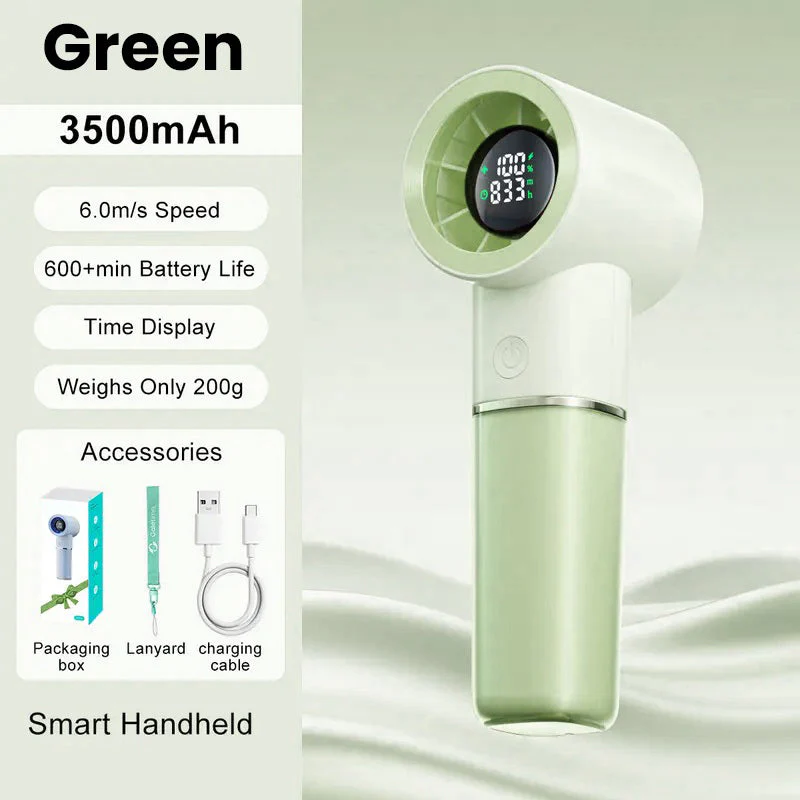 SakerplusĀ® Portable Handheld Rechargeable Personal Cooling Fan - Image 11