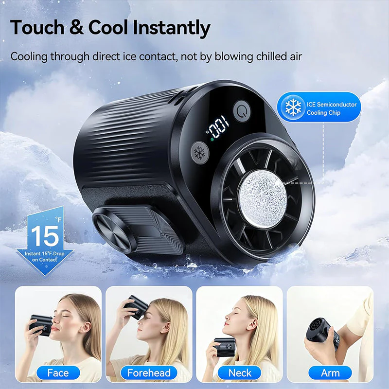 Sakerplus® Portable Ice Cooling Waist Fan - Image 3