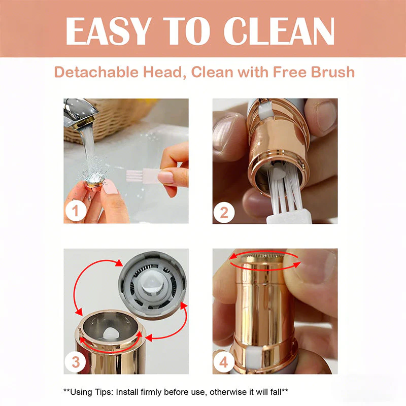 Sakerplus® Portable Lipstick Facial Hair Remover Trimmer - Image 12