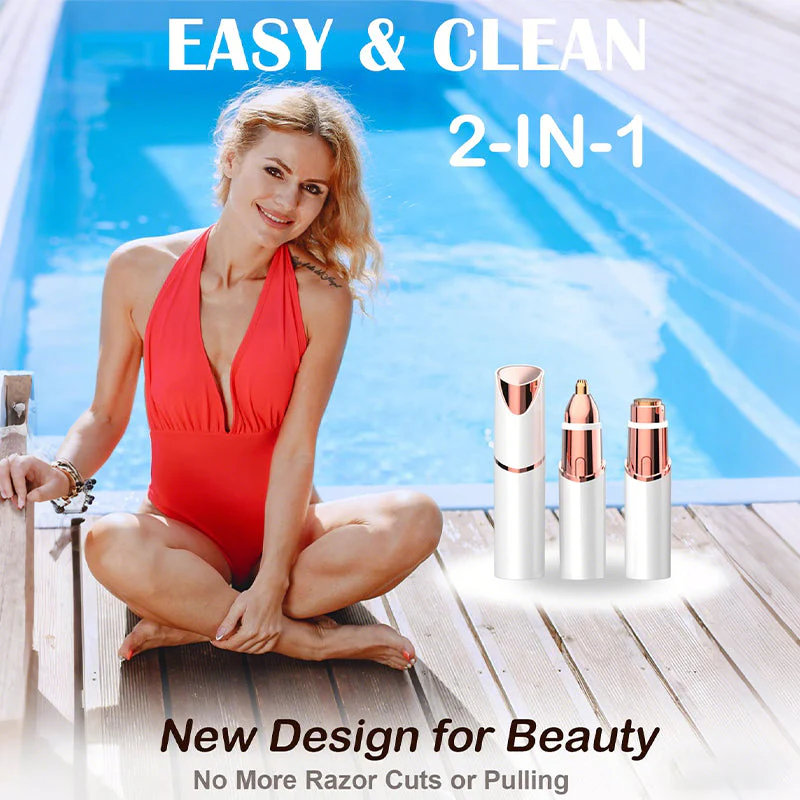 Sakerplus® Portable Lipstick Facial Hair Remover Trimmer - Image 14