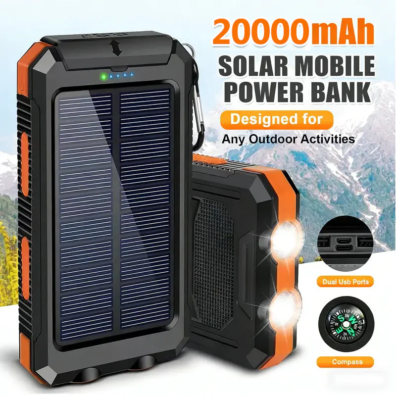 SakerplusĀ® Portable Solar Power Bank With Flashlight - Image 12