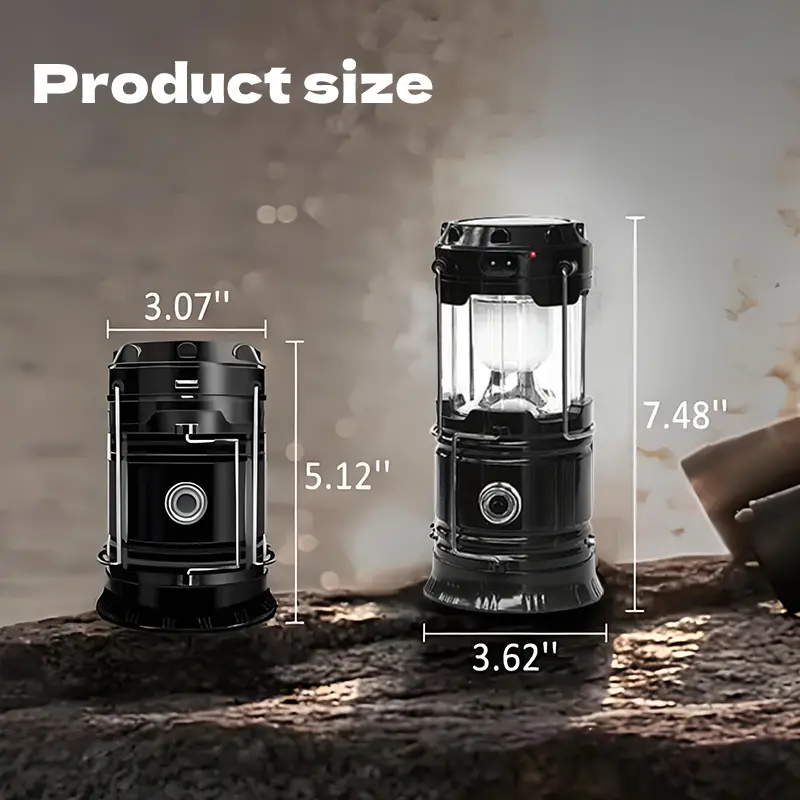 SakerplusĀ® Portable Solar Rechargeable LED Lantern - Image 2