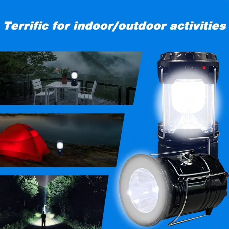 SakerplusĀ® Portable Solar Rechargeable LED Lantern - Image 3