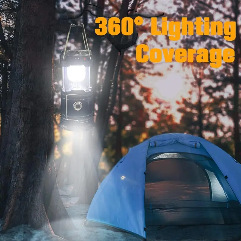 SakerplusĀ® Portable Solar Rechargeable LED Lantern - Image 5