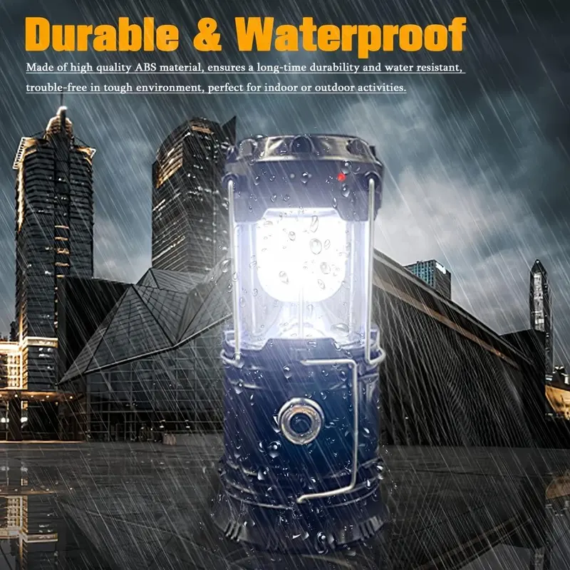 SakerplusĀ® Portable Solar Rechargeable LED Lantern - Image 9