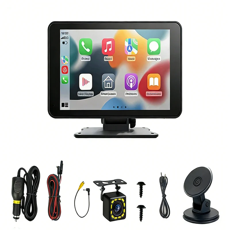 Sakerplus® Portable Wireless CarPlay Touch Screen - Image 2