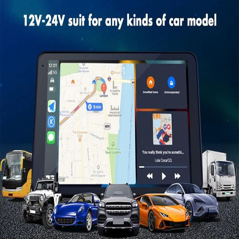 Sakerplus® Portable Wireless CarPlay Touch Screen - Image 3