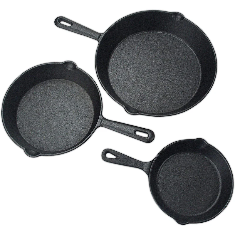 Sakerplus® Pre-Seasoned Cast Iron Skillet Set - Image 8