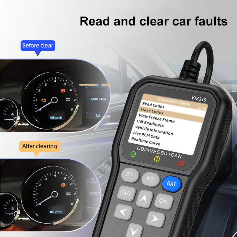 SakerplusĀ® Professional OBD Scanner Car Diagnostic Tool - Image 2