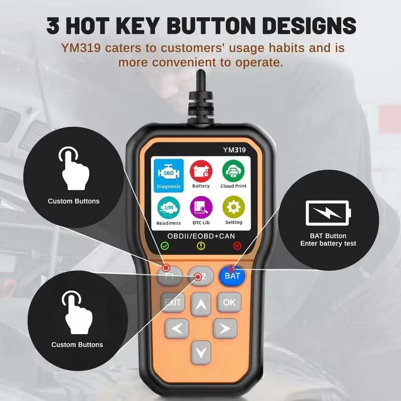 SakerplusĀ® Professional OBD Scanner Car Diagnostic Tool - Image 7