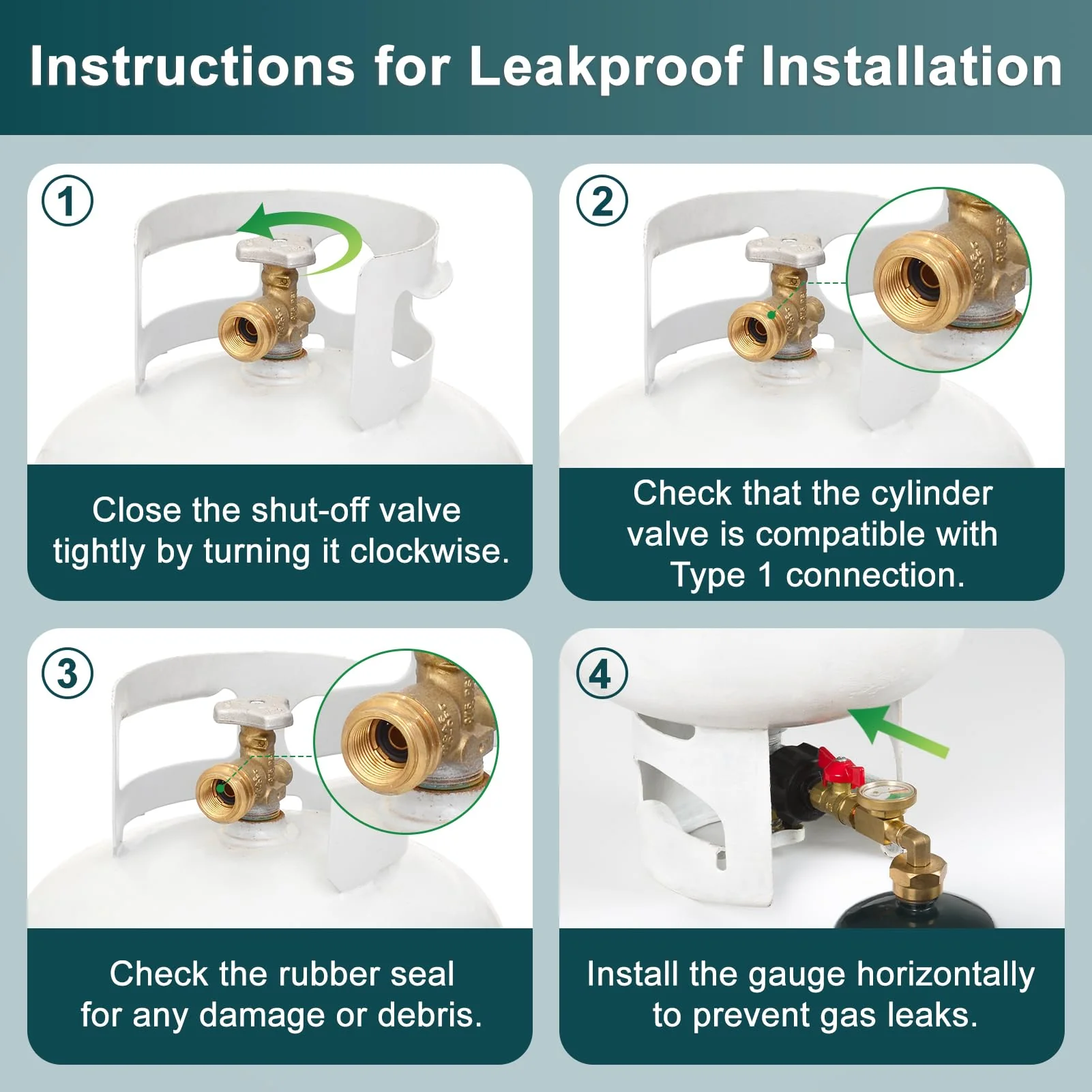 SakerplusĀ® Propane Refill Adapter With Ball Valve - Image 8