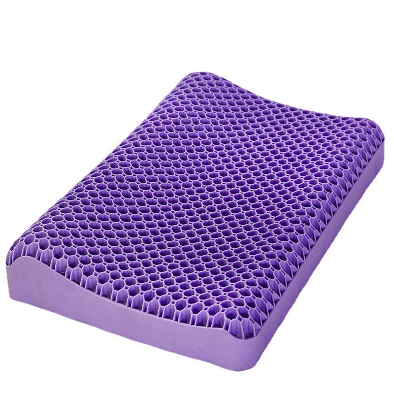 SakerplusĀ® Purple Gel Latex Neck Pillow