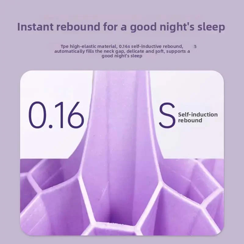 SakerplusĀ® Purple Gel Latex Neck Pillow - Image 10