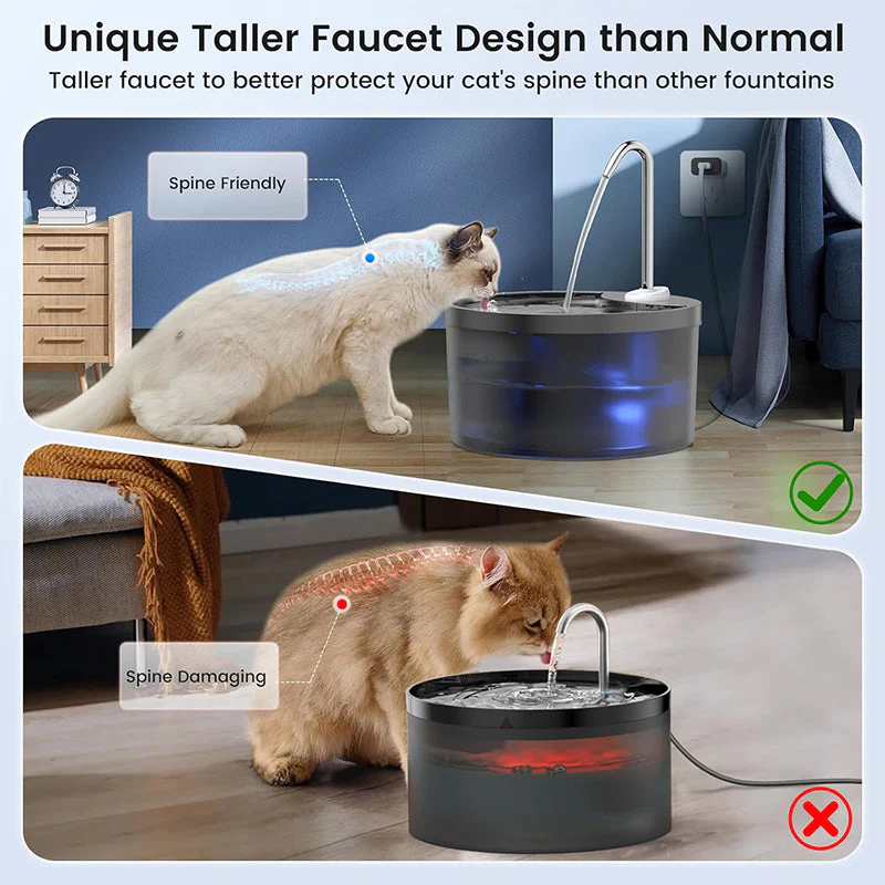 Sakerplus® Radar Sensing Cordless Cat Water Fountain - Image 3