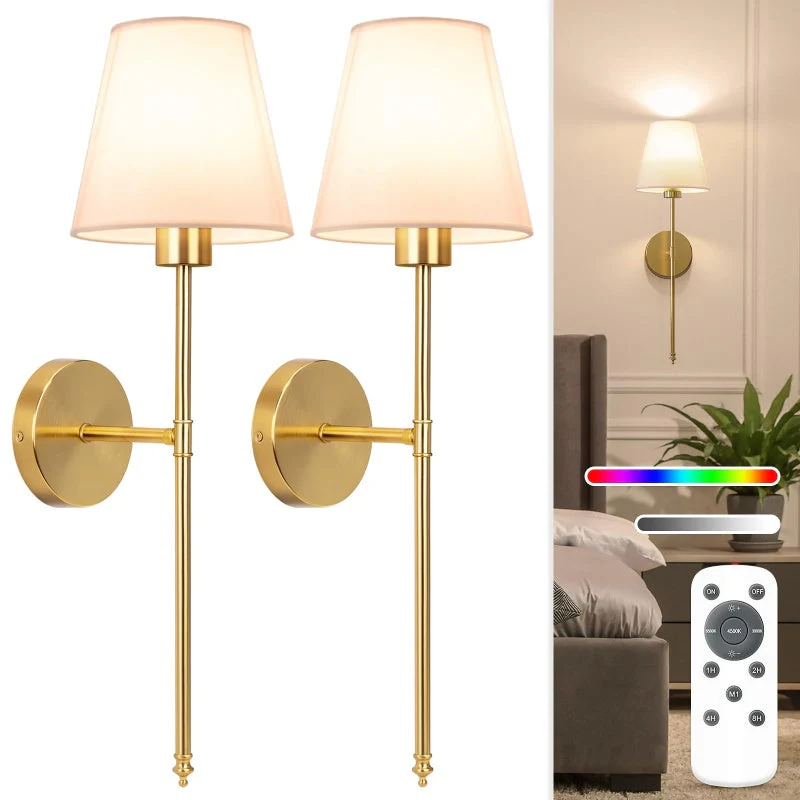 Sakerplus® Rechargeable Battery Operated Wall Sconces - Image 4