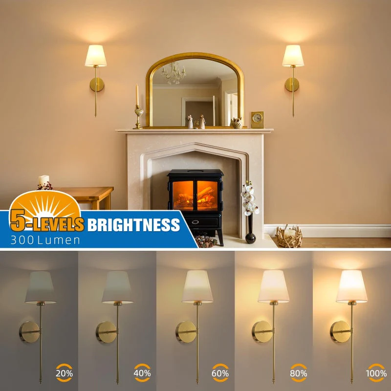 Sakerplus® Rechargeable Battery Operated Wall Sconces - Image 7