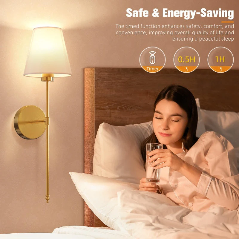Sakerplus® Rechargeable Battery Operated Wall Sconces - Image 8
