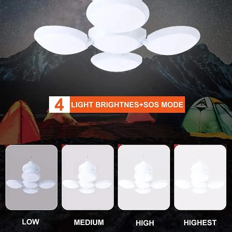 SakerplusĀ® Rechargeable Camping Lantern with Hook - Image 5