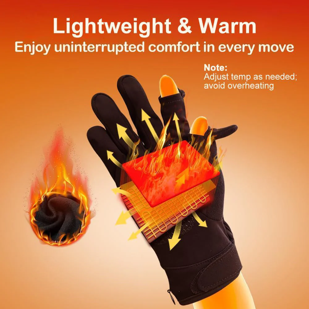 SakerplusĀ® Rechargeable Electric Heated Winter Gloves - Image 5