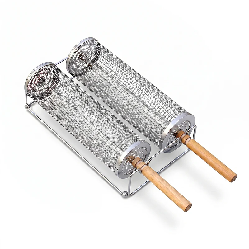 Sakerplus® Rolling Grill Basket Set - Image 10