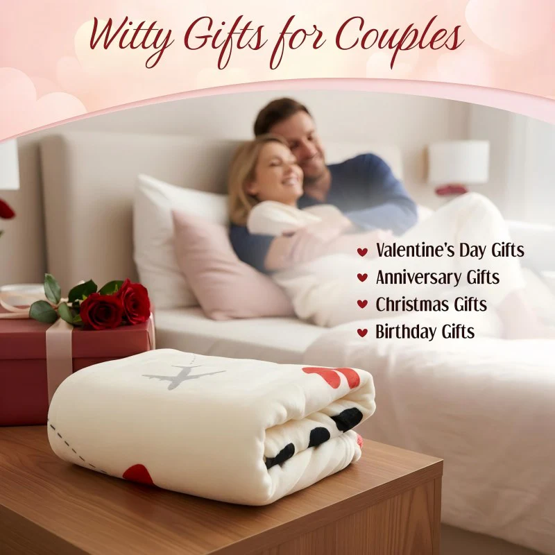 Sakerplus® Romantic Love Throw Blanket for Couples - Image 7