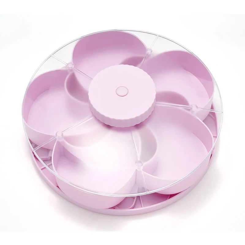 Sakerplus® Rotating Divided Snack Serving Tray