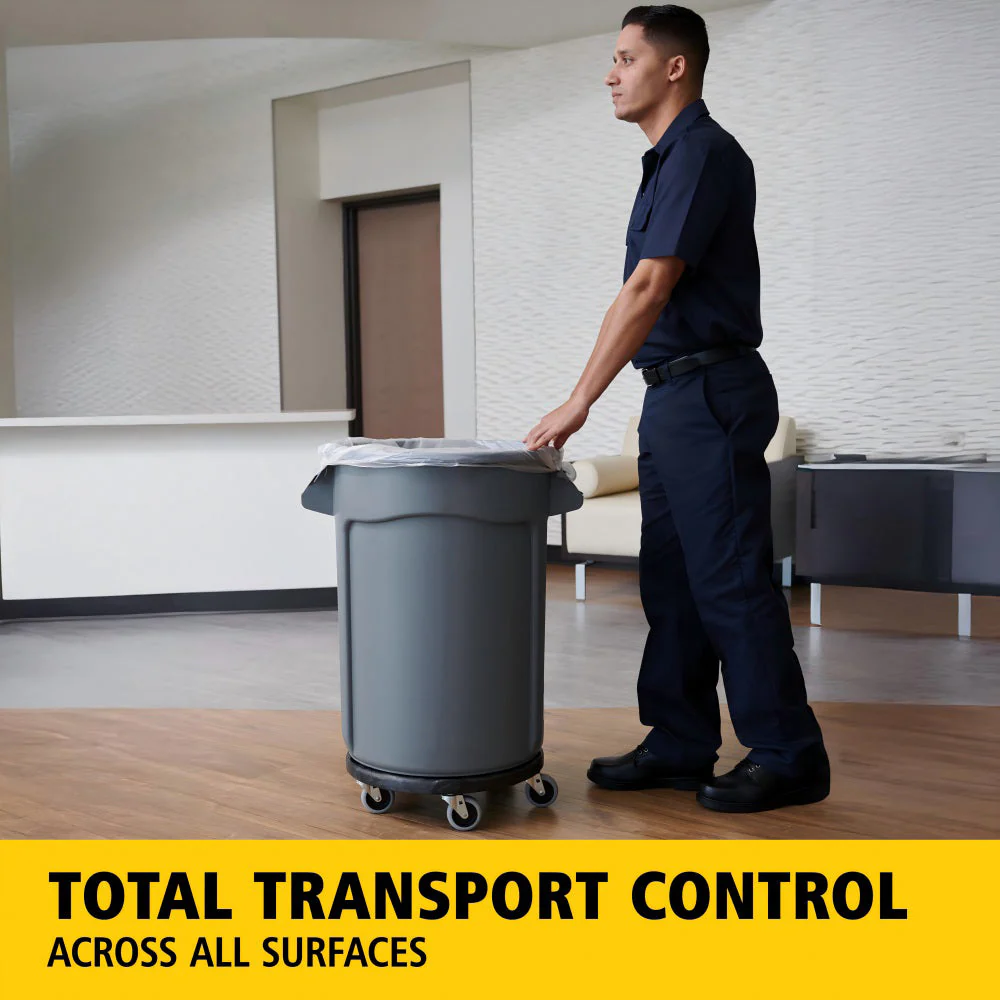 SakerplusĀ® Round Trash Can Dolly Cart - Image 2