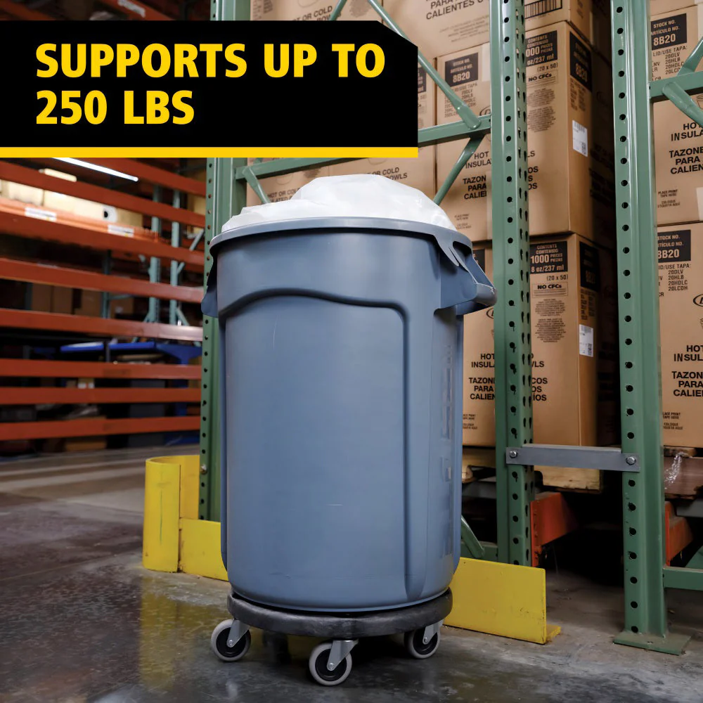 SakerplusĀ® Round Trash Can Dolly Cart - Image 3