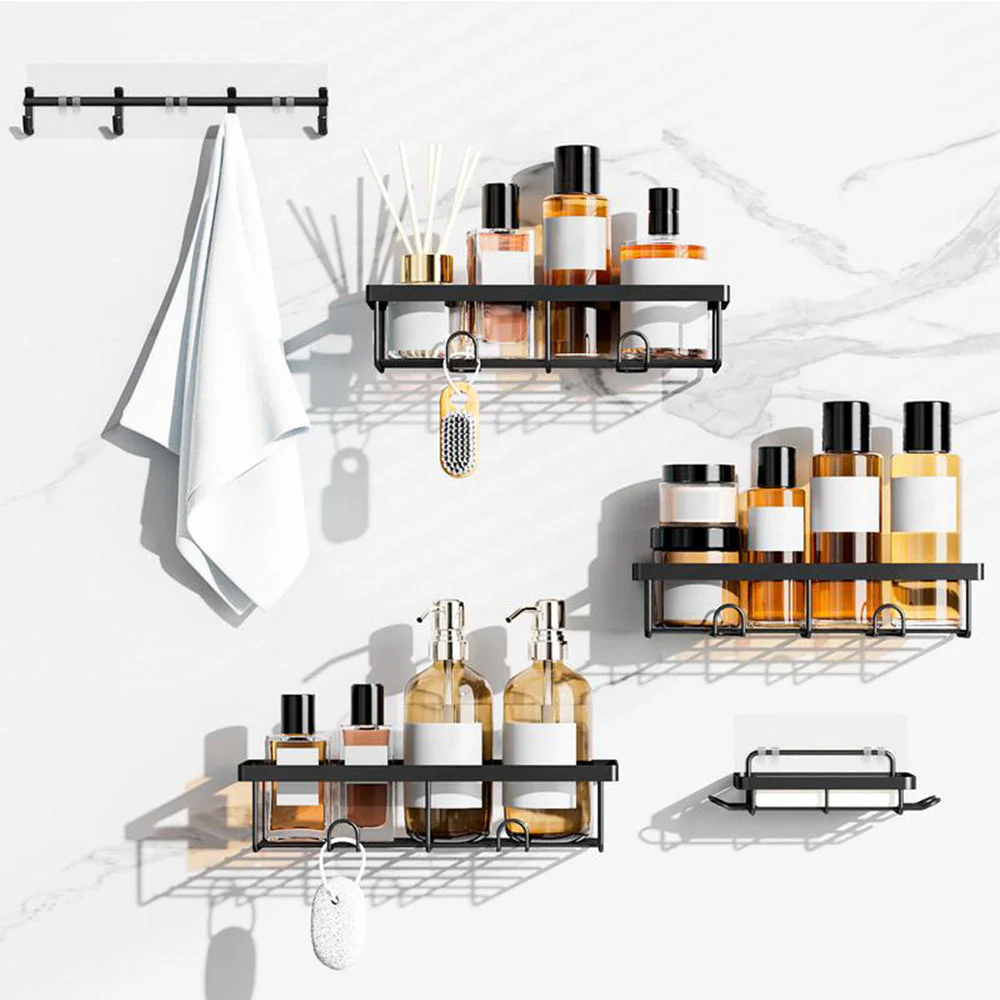 SakerplusĀ® Rustproof Shower Caddy Storage Set - Image 2
