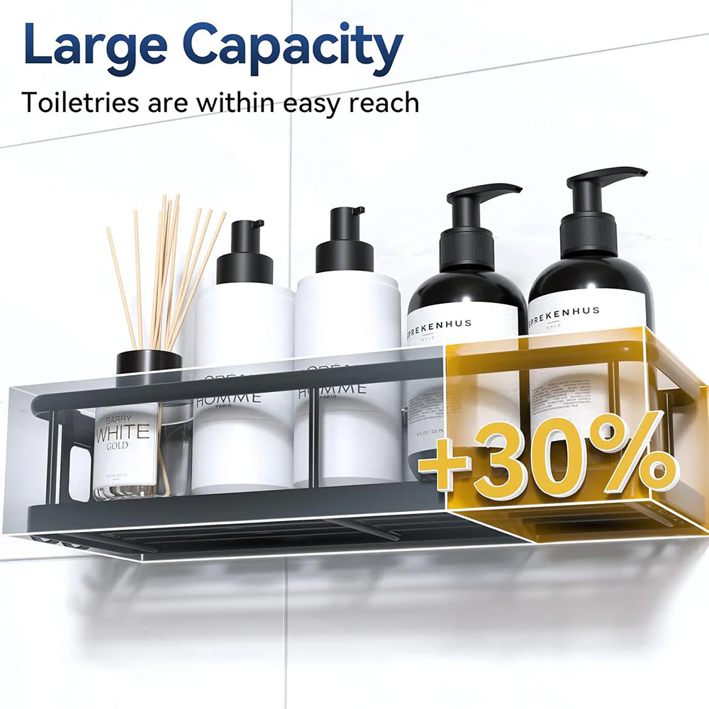 SakerplusĀ® Rustproof Shower Caddy Storage Set - Image 3