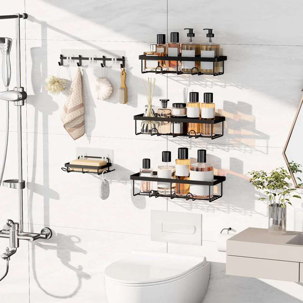 SakerplusĀ® Rustproof Shower Caddy Storage Set - Image 9
