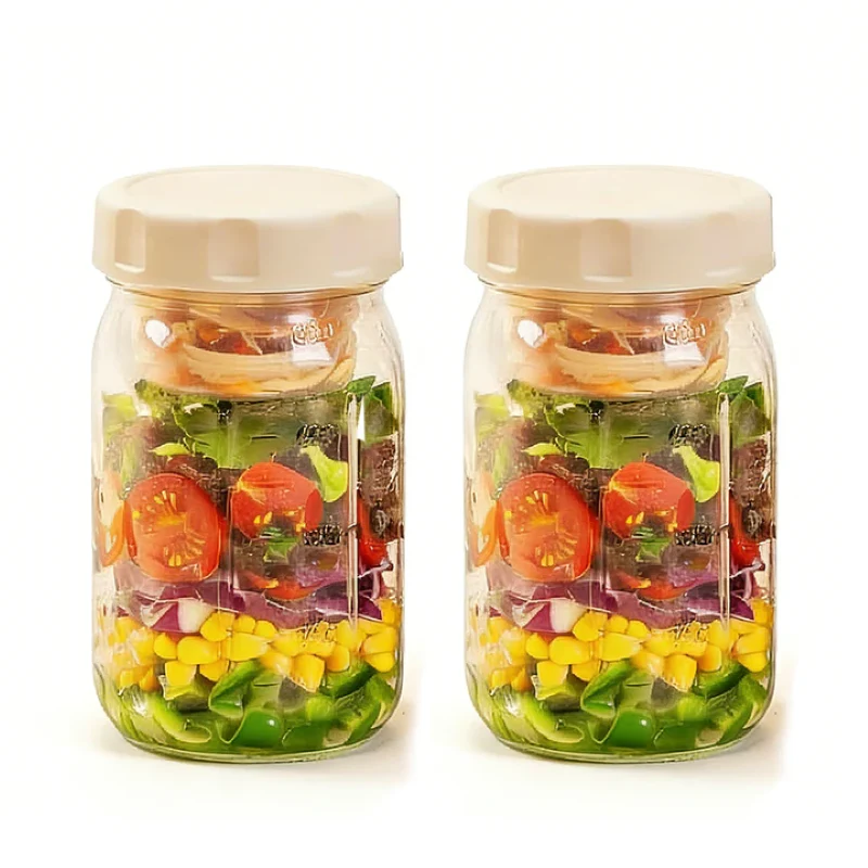 Sakerplus® Salad Dressing Container Glass Jars - Image 10