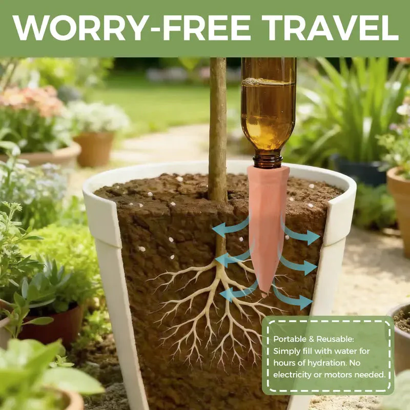 Sakerplus® Self-Watering Terracotta Plant Spikes Pack - Image 5