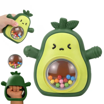 Sakerplus® Silicone Avocado Baby Teething Toy