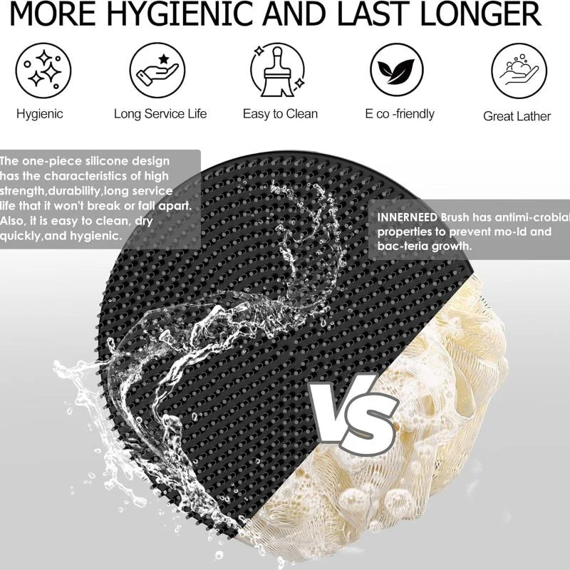 Sakerplus® Silicone Back Scrubber Shower Brush Set - Image 4