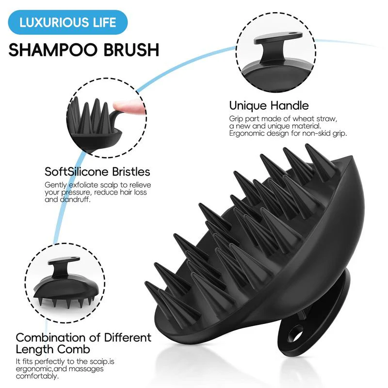 Sakerplus® Silicone Back Scrubber Shower Brush Set - Image 5