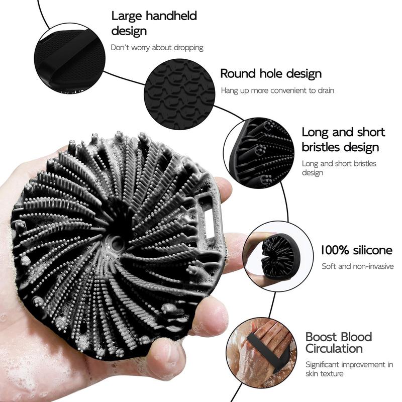 Sakerplus® Silicone Back Scrubber Shower Brush Set - Image 6