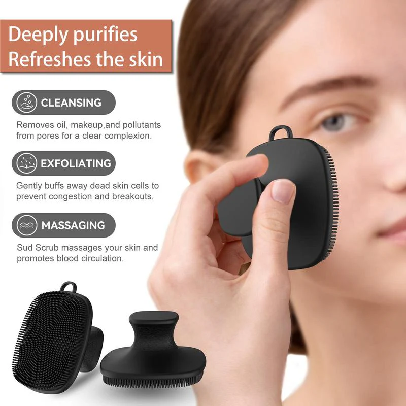 Sakerplus® Silicone Back Scrubber Shower Brush Set - Image 7