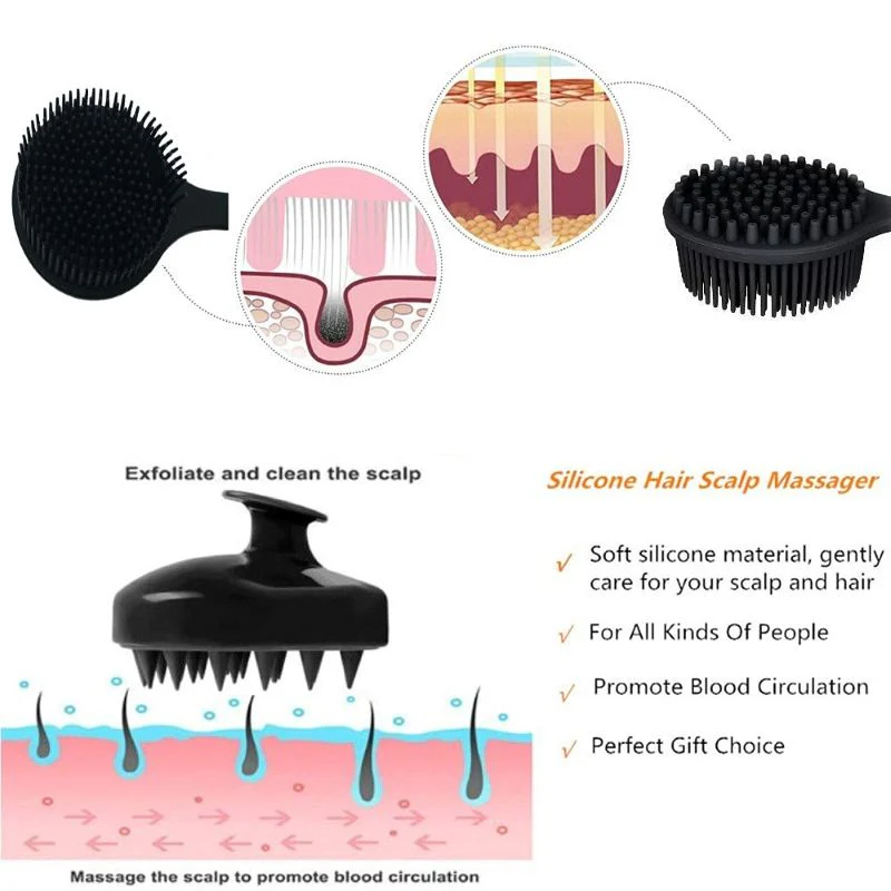 Sakerplus® Silicone Back Scrubber Shower Brush Set - Image 9