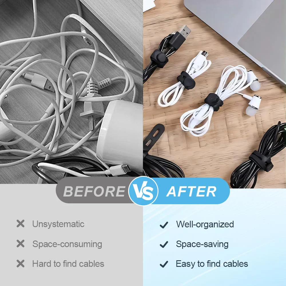 Sakerplus® Silicone Cable Organizer For Cables - Image 12