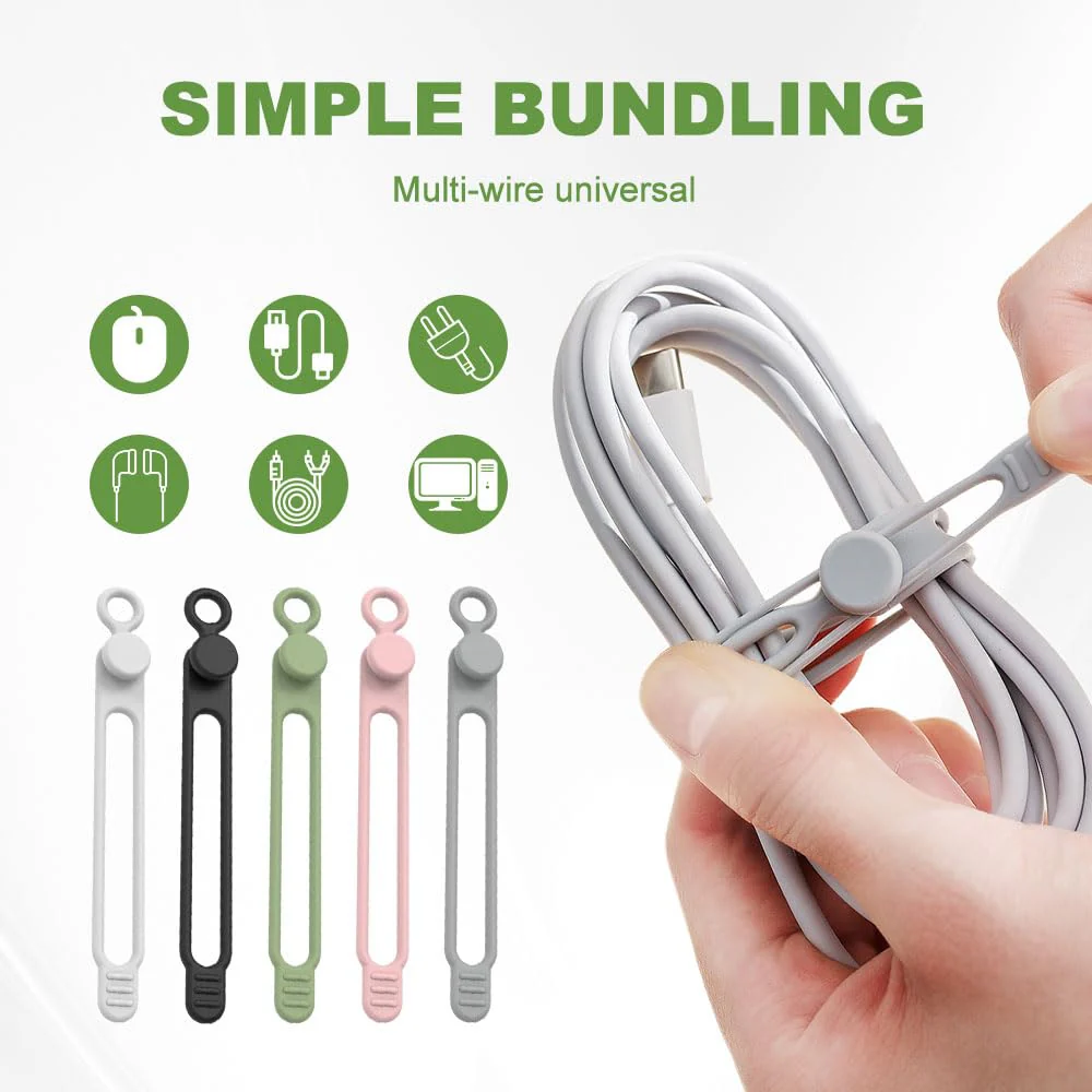 Sakerplus® Silicone Cable Organizer For Cables - Image 8