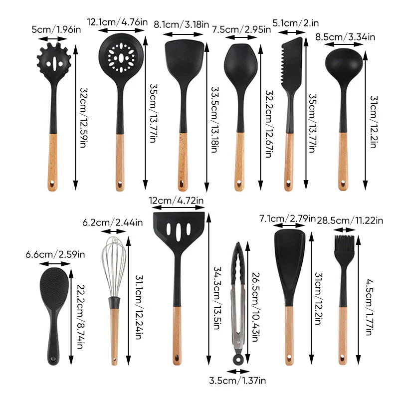 Sakerplus® Silicone Kitchen Utensil Set - Image 11